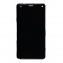 LCD ეკრანზე და Digitizer სრული ასამბლეის ჩარჩო Sony Xperia Z3 Mini Compact (Black)
