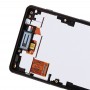 Pantalla LCD y digitalizador Asamblea con marco completo para Sony Xperia Mini compacto Z3 (Negro)