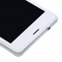 LCD-skärm och Digitizer Full Montering med ram för Sony Xperia Z3 Mini Compact (vit)