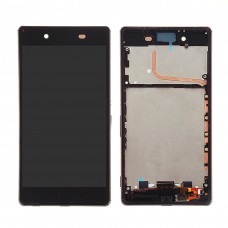 LCD obrazovka a digitizér Full Montáž s Rám pro Sony Xperia Z4 (Black)