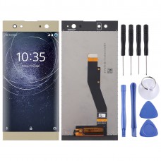 LCD Screen and Digitizer Full Assembly for Sony Xperia XA2 Ultra(Gold)