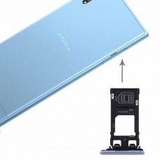 pour Sony Xperia XZS (Dual SIM version) SIM et Micro SD / Carte SIM Plateau (Bleu) 