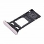 за Sony Xperia XZs (Dual SIM версия) SIM & Micro SD / SIM Card Tray (Silver)