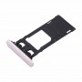 para Sony Xperia XZS (Dual SIM Version) SIM y Micro SD / bandeja de tarjeta SIM (plata)