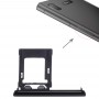 SIM / Micro SD Card Tray, ორმაგი Tray for Sony Xperia xz1 (Black)