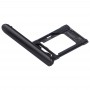 SIM / Micro SD-Karten-Behälter, Doppelfach für Sony Xperia XZ1 (Schwarz)