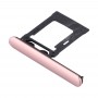 for Sony Xperia XZ1 SIM / Micro SD Card Tray, Double Tray(Pink)