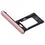 per Sony Xperia XZ1 SIM / Micro vassoio di carta di deviazione standard, vassoio doppia (colore rosa)