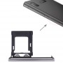 para Sony Xperia XZ1 SIM / bandeja de tarjeta Micro SD, bandeja doble (plata)