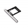 微型SD / SIM卡托盘+卡插槽口防尘塞索尼的Xperia XZ付费（卡双版）（银）