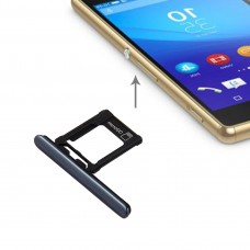 Micro SD карта тава + слот за карта Порт Dust Plug за Sony Xperia XZ Premium (Single SIM версия) (черен)