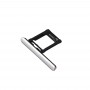 Micro SD Card Tray + -korttipaikka Portti Dust Plug Sony Xperia XZ Premium (Yhden SIM Version) (hopea)