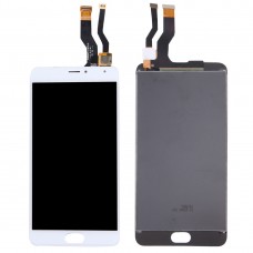 Metalowy ekran LCD i Digitizer Pełna montażowe dla Meizu Meilan (biały)