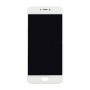 För Meizu Pro 6 LCD-skärm och Digitizer Full Montering med ram (vit)