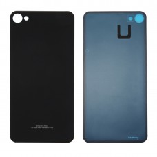 For Meizu Meilan X Glass Battery Back Cover with Adhesive(Black)