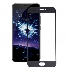 For Meizu MX6 Front Screen Outer Glass Lens(Black) 