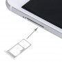 За Meizu Pro 5 SIM + SIM / Micro SD карта тава (Silver)