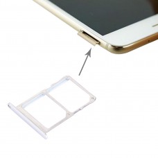 Для Meizu Pro 6 / MX6 Pro SIM + SIM / Micro SD-карти лоток (срібло)