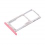 För Meizu Meilan Metal SIM + SIM / Micro SD-kort fack (rosa)