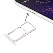 Pour Meizu Meilan Métal SIM + SIM / Micro SD Card Tray (Blanc)