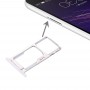 Для Meizu Meilan металу SIM + SIM / Micro SD Card Tray (білий)