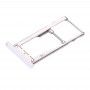Per Meizu Meilan metallo di SIM + SIM / Micro vassoio di carta di deviazione standard (bianco)