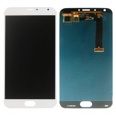 iPartsBuyLCD Screen + Touch Screen, for Meizu MX5 LCD Screen and Digitizer Full Assembly Digitizer Assembly(White) 