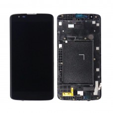 LCD Screen and Digitizer Full Assembly with Frame for LG Tribute 5 / LS675 & K7 / MS330 (Black)