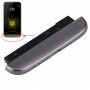 Dno (Charging Dock + mikrofon + Głośnik dzwonka Buzzer) Moduł dla LG G5 / H840 / H850 / H845 (szary)