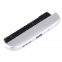 Дно (Зарядка Dock + микрофон + динамик звонка зуммера) Модуль для LG G5 / H840 / H850 / H845 (серебро)