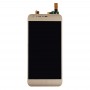 for LG X Cam / K580 / K580I / K580Y LCD Screen and Digitizer Full Assembly(Gold)