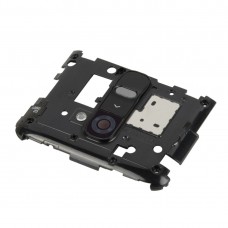 לוחית אחורית לוח עדשת מצלמת שיכון עבור LG G2 / D802 / D800 (שחור)