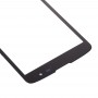 מסך קדמי עדשת זכוכית חיצונית עבור LG K8 (שחורה)