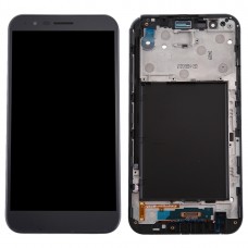 LCD Screen and Digitizer Full Assembly with Frame for LG Stylo 3 Plus / TP450 / MP450 (Black)