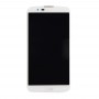 Ekran LCD Full Digitizer Montaż z ramą dla LG K10 (biały)