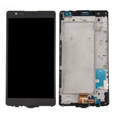 Pantalla LCD y digitalizador Asamblea con marco completo para LG X de energía / K220 (Negro)