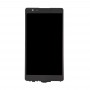 ЖК-екран і дігітайзер Повне зібрання з рамкою для LG X Потужність / K220 (чорний)