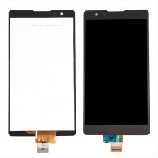 ЖК-екран і дігітайзер Повне зібрання для LG X Потужність / K210 (чорний)