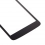 Front Screen Outer стъклени лещи за LG Q7 / X210 / X210DS (черен)