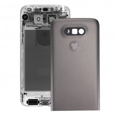 LG G5用バックカメラレンズ＆指紋ボタンとメタルバックカバー（グレー）