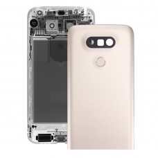 LG G5用バックカメラレンズ＆指紋ボタンとメタルバックカバー（ゴールド）