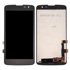 ЖК-екран і дігітайзер Повне зібрання для LG Q7 / X210 (чорний)