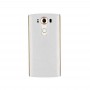 ორიგინალური ტყავის დაბრუნება საფარის NFC სტიკერი LG V10 (თეთრი)