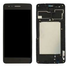 LCD Screen and Digitizer Full Assembly with Frame for LG K8 2017 US215 M210 M200N(Black)
