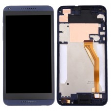 液晶屏和数字转换器完全组装与框架适用于HTC Desire 816（深蓝色）