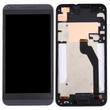LCD екран и Digitizer Пълното събрание с Frame за HTC Desire 816G / 816H (черен) 