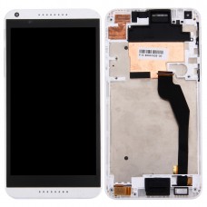 液晶屏和数字转换器完全组装与框架适用于HTC Desire 816G / 816H（白色） 