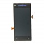LCD екран и Digitizer Пълното събрание с Frame за HTC 8X (Тъмно син)