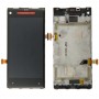 LCD Screen and Digitizer Full Assembly with Frame for HTC 8X(Red)