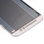 פלייט LCD מסגרת Bezel השיכון קדמי עבור HTC One M9 (זהב על כסף)